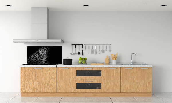 Cooker splashback leopard