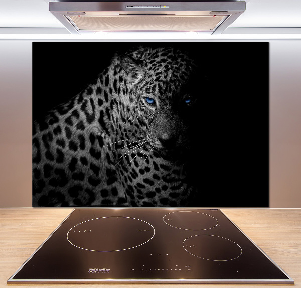 Cooker splashback leopard