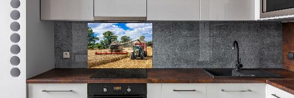 Cooker splashback Harvester and tractor