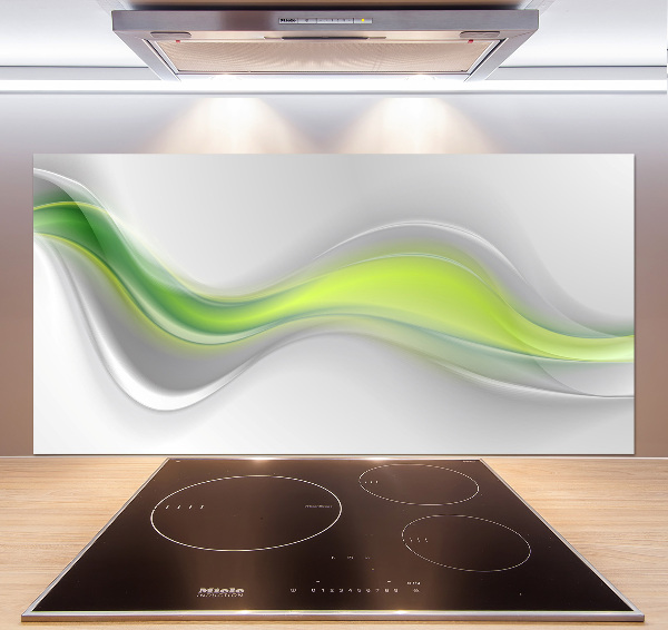 Splashback panel for kitchen Wave abstraction