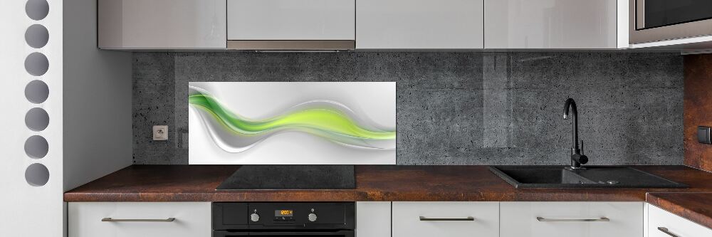 Splashback panel for kitchen Wave abstraction