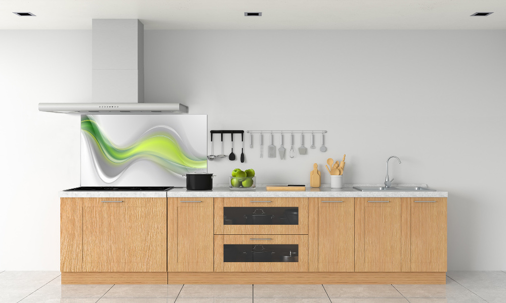 Splashback panel for kitchen Wave abstraction