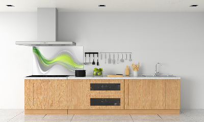 Splashback panel for kitchen Wave abstraction