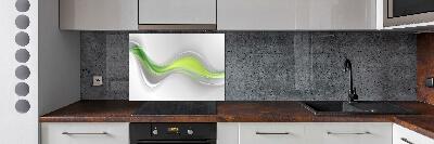 Splashback panel for kitchen Wave abstraction