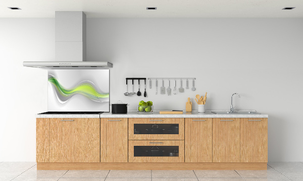 Splashback panel for kitchen Wave abstraction