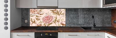 Cooker splashback Peonies