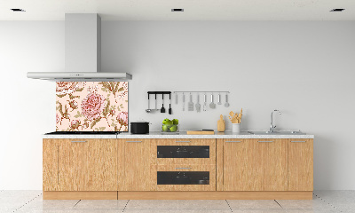 Cooker splashback Peonies