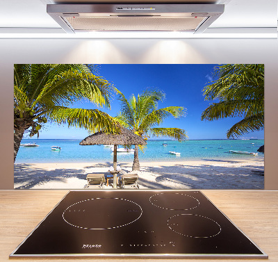 Cooker splashback Mauritius beach