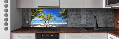 Cooker splashback Mauritius beach