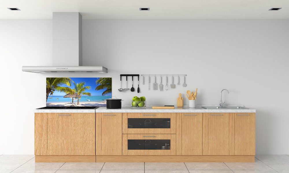 Cooker splashback Mauritius beach