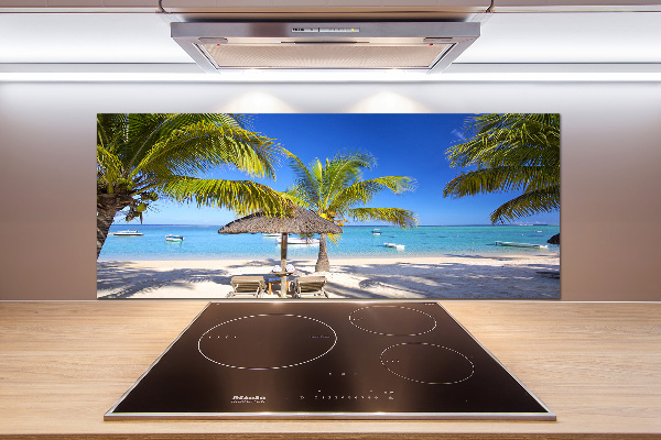 Cooker splashback Mauritius beach