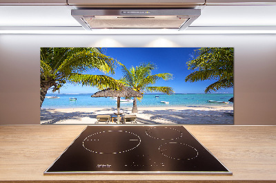 Cooker splashback Mauritius beach