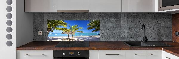 Cooker splashback Mauritius beach