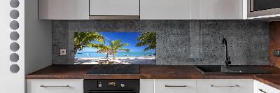 Cooker splashback Mauritius beach