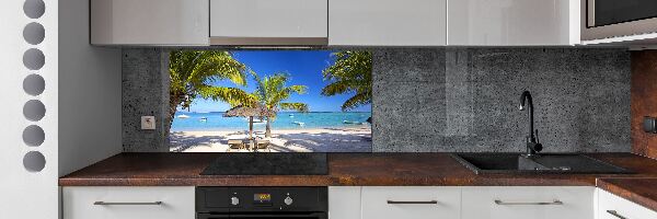 Cooker splashback Mauritius beach