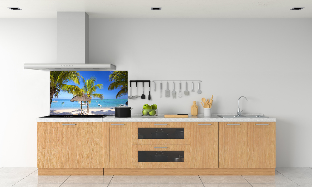 Cooker splashback Mauritius beach