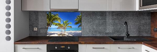 Cooker splashback Mauritius beach