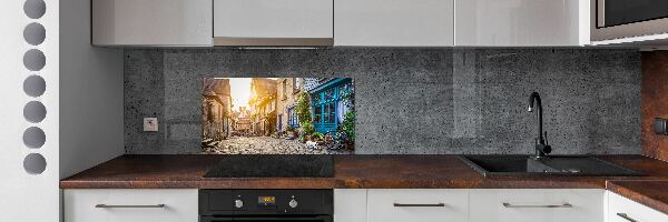 Cooker splashback Charming street