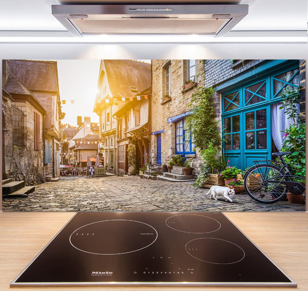 Cooker splashback Charming street