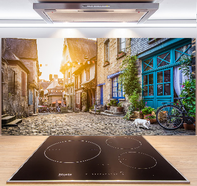 Cooker splashback Charming street