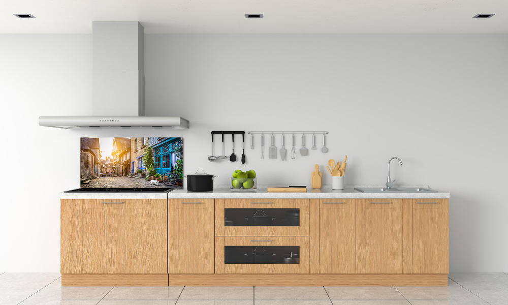 Cooker splashback Charming street