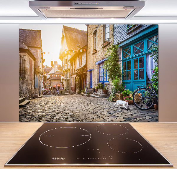 Cooker splashback Charming street