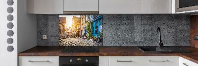 Cooker splashback Charming street