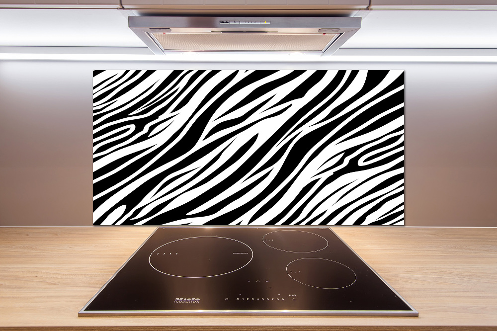 Kitchen splashback Zebra background