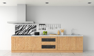 Kitchen splashback Zebra background