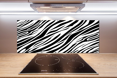 Kitchen splashback Zebra background