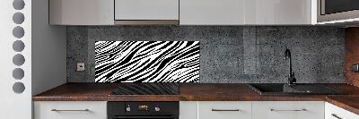 Kitchen splashback Zebra background