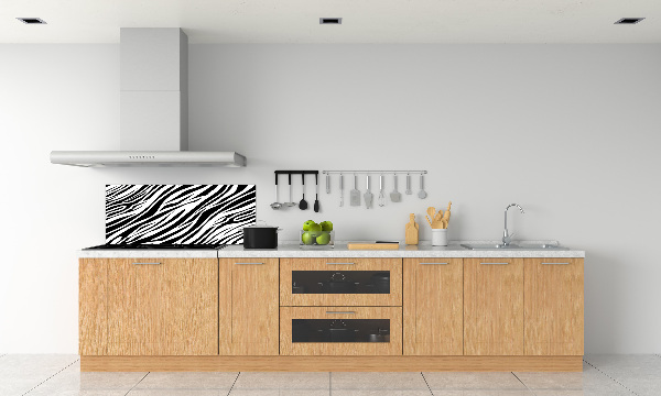 Kitchen splashback Zebra background