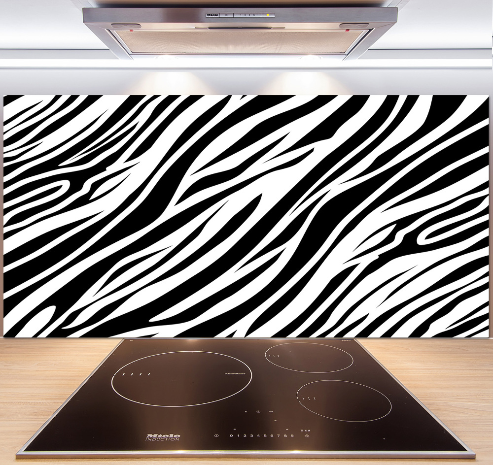 Kitchen splashback Zebra background