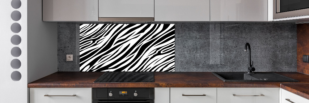 Kitchen splashback Zebra background