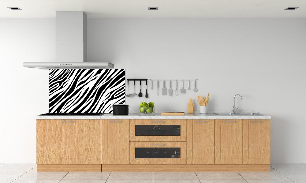 Kitchen splashback Zebra background