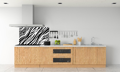 Kitchen splashback Zebra background