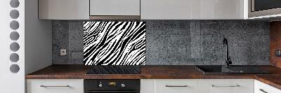 Kitchen splashback Zebra background