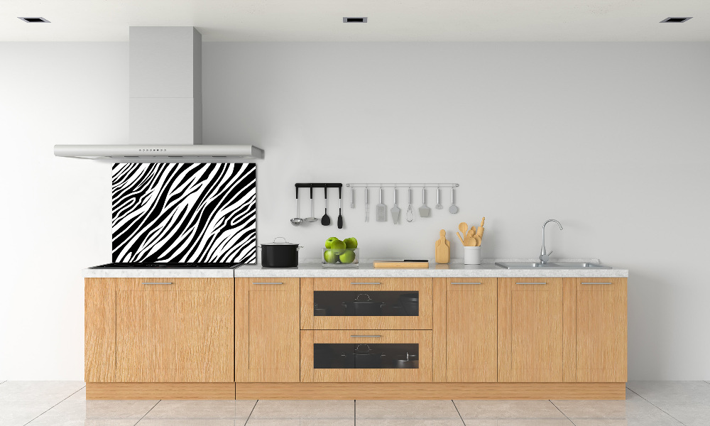 Kitchen splashback Zebra background