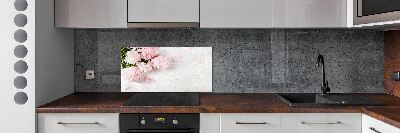 Kitchen splashback Peonies