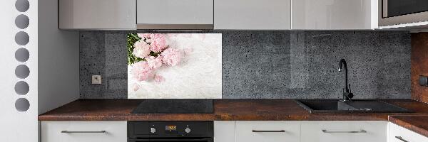 Kitchen splashback Peonies