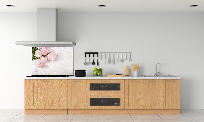 Kitchen splashback Peonies