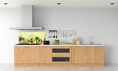 Cooker splashback Vegetables and fruits