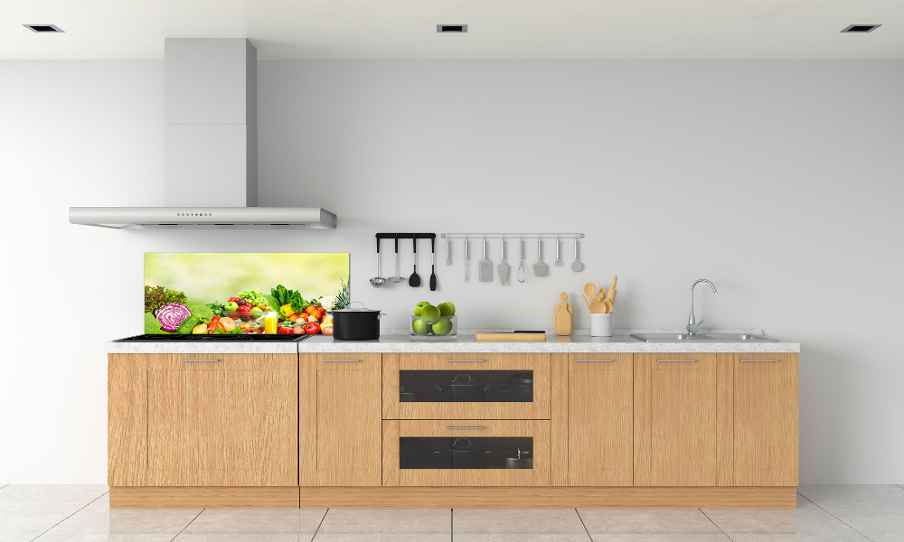 Cooker splashback Vegetables and fruits