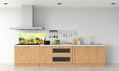 Cooker splashback Vegetables and fruits