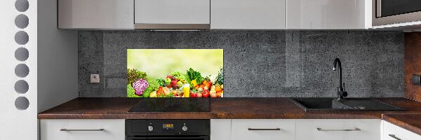 Cooker splashback Vegetables and fruits