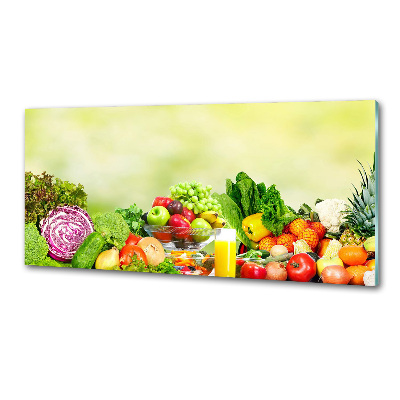 Cooker splashback Vegetables and fruits