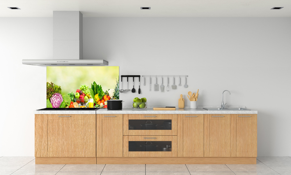 Cooker splashback Vegetables and fruits