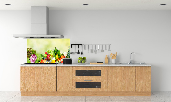 Cooker splashback Vegetables and fruits