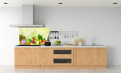 Cooker splashback Vegetables and fruits