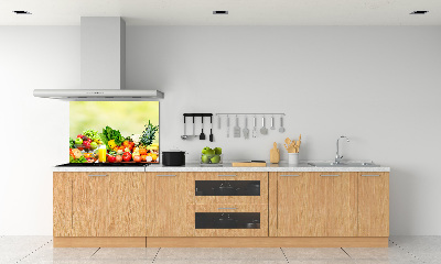 Cooker splashback Vegetables and fruits